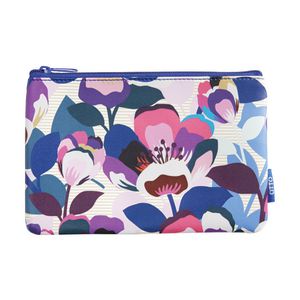 Otto Single Zip Flat Pencil Case Small Floral