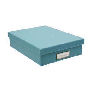 Otto Criss Cross A4 Storage Box Aqua
