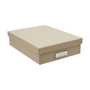 Otto Criss Cross A4 Storage Box Stone