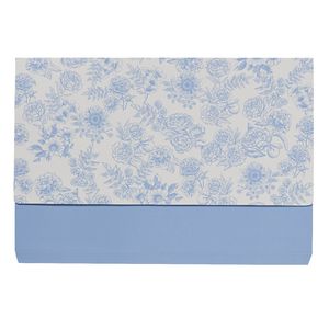 Otto A4 Manila Document Wallet Blue Floral