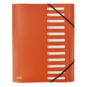 Bantex On The Go A4 Expand Personal Organiser 12 Tab Orange
