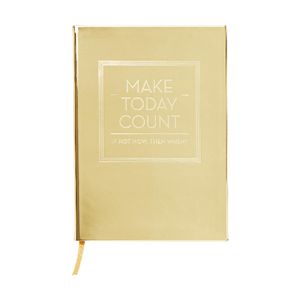 Otto A5 Ruled Notebook Gold 192 Page