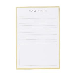 Otto A5 Notepad Gold 60 Page