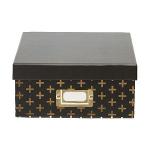 Otto Gold Cross A4 Storage Box Gold