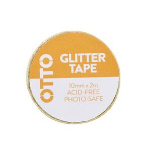 Otto Glitter Tape 10mm x 2m Yellow