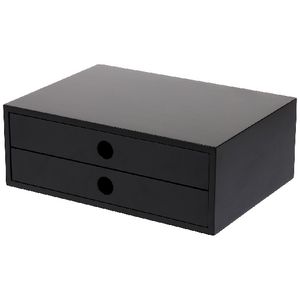 Otto Landscape 2 Drawer Cabinet Black