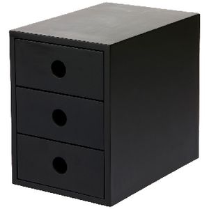 Otto 3 Drawer Document Holder Black