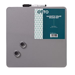 Otto Magnetic Erase Board Set Silver