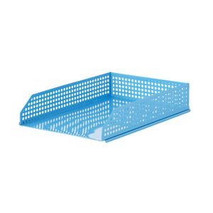 Otto Punched Metal Document Tray Blue