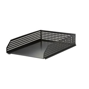 Otto Punched Metal Document Tray Black