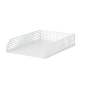 Otto Punched Metal Document Tray White