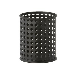 Otto Punched Metal Pen Cup Black