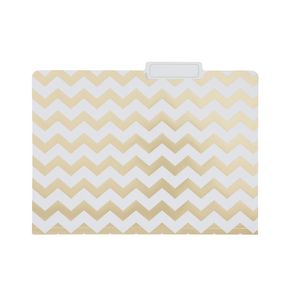 Otto Printed Manila Folder A4 Gold Chevron