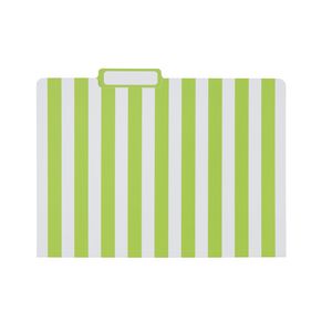 Otto Printed Manila Folder A4 Lime Stripe