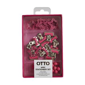 Otto Brights Mini Stationery Set Pink