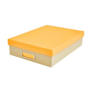 Otto Kraft A4 Document Box Neon Orange