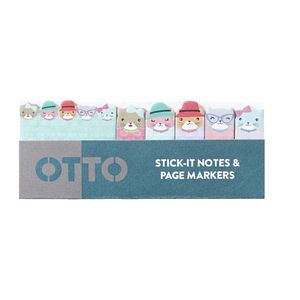 Otto Stick-It Notes and Page Markers Cats