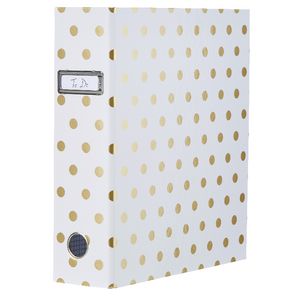 Otto Lever Arch Binder with Printed Spine Gold