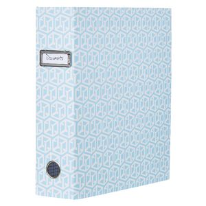 Otto Lever Arch Binder with Printed Spine Blue