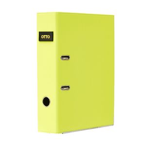 Otto Neon Lever Arch File A4 Yellow
