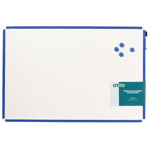 Otto Premium Magnetic Plastic Whiteboard 90 x 60cm Blue