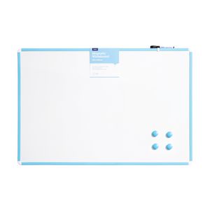 Otto Premium Magnetic Plastic Whiteboard 90 x 60cm Blue