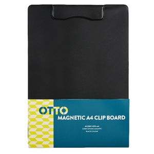 Otto A4 Magnetic Clip Board Black