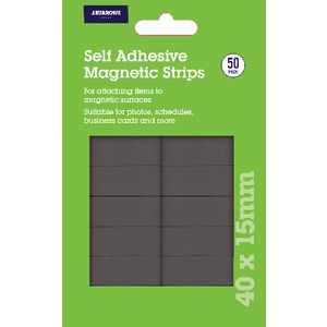 Otto Self Adhesive Magnetic Strips 40 x 15 mm 50 Pack