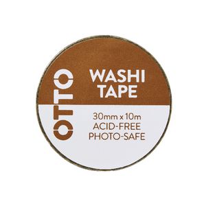 Otto Washi Tape 30mm x 10m Gold Pattern