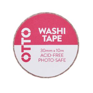 Otto Washi Tape 30mm x 10m Pink Pattern