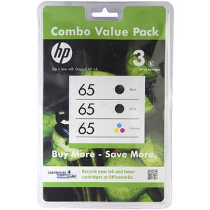 HP 65 Ink Cartridge Combo Pack
