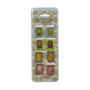 LAZY SMITH Animal Magnet Bookmark Giraffe 8 Pack