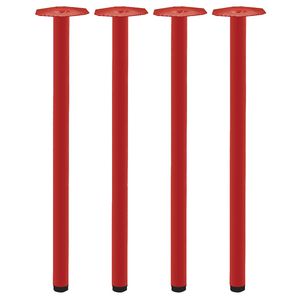 Mix and Match Round Legs Red 4 Pack