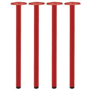 Mix and Match Round Legs Red 4 Pack
