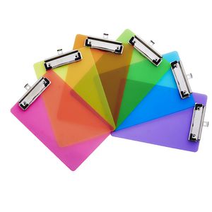 A5 Transparent Clipboard Assorted Neon Colours