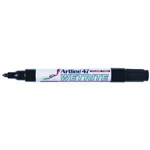 Artline 47 Wetrite Permanent Marker Black