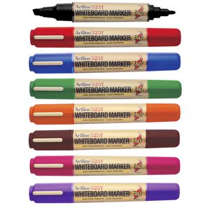 Artline 525T Dual Nib Whiteboard Markers Assorted 8 Pack