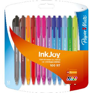 PaperMate Inkjoy 100 Ballpoint Retractable Pens 12 Pack