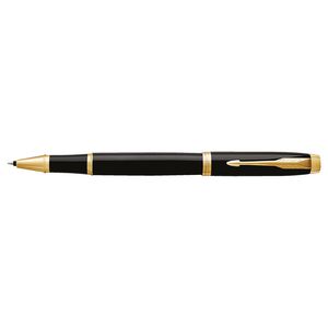 Parker IM Rollerball Pen Black with Gold Trim