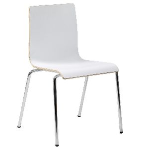 Pago Veneer Stacker Chair White