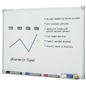 Penrite Premium Magnetic Whiteboard 1500 x 900mm
