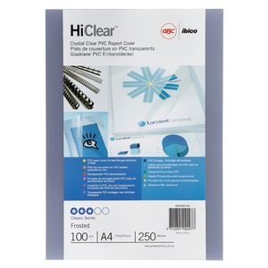 GBC A4 Polypropylene Binding Covers 250 Micron Frost 100 Pack