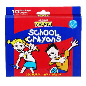 Texta Extra Large Crayons 10 Pack