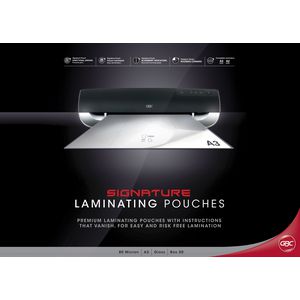 GBC Laminating Pouch 80micron A3 Gloss 50 Pack