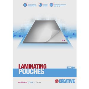 GBC Creative Laminating Pouches A4 80 Micron Gloss 150 Pack