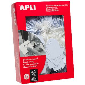 Apli Strung Tickets 36 x 53mm 500 Pack