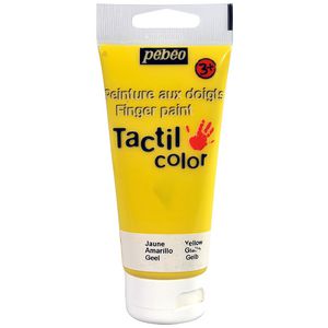 Pebeo Tactilcolor Finger Paint 80mL Yellow
