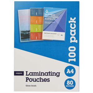 J.Burrows A4 Laminating Pouch 100 Pack