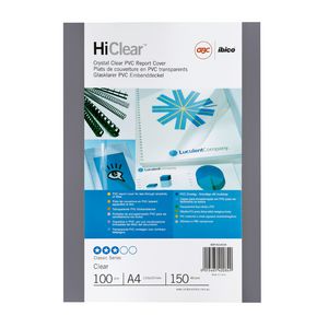 GBC A4 Binding Cover 150 Micron Clear 100 Pack