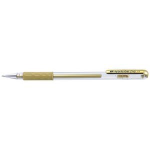 Pentel Hybrid Gel Grip Metallic Pen Gold